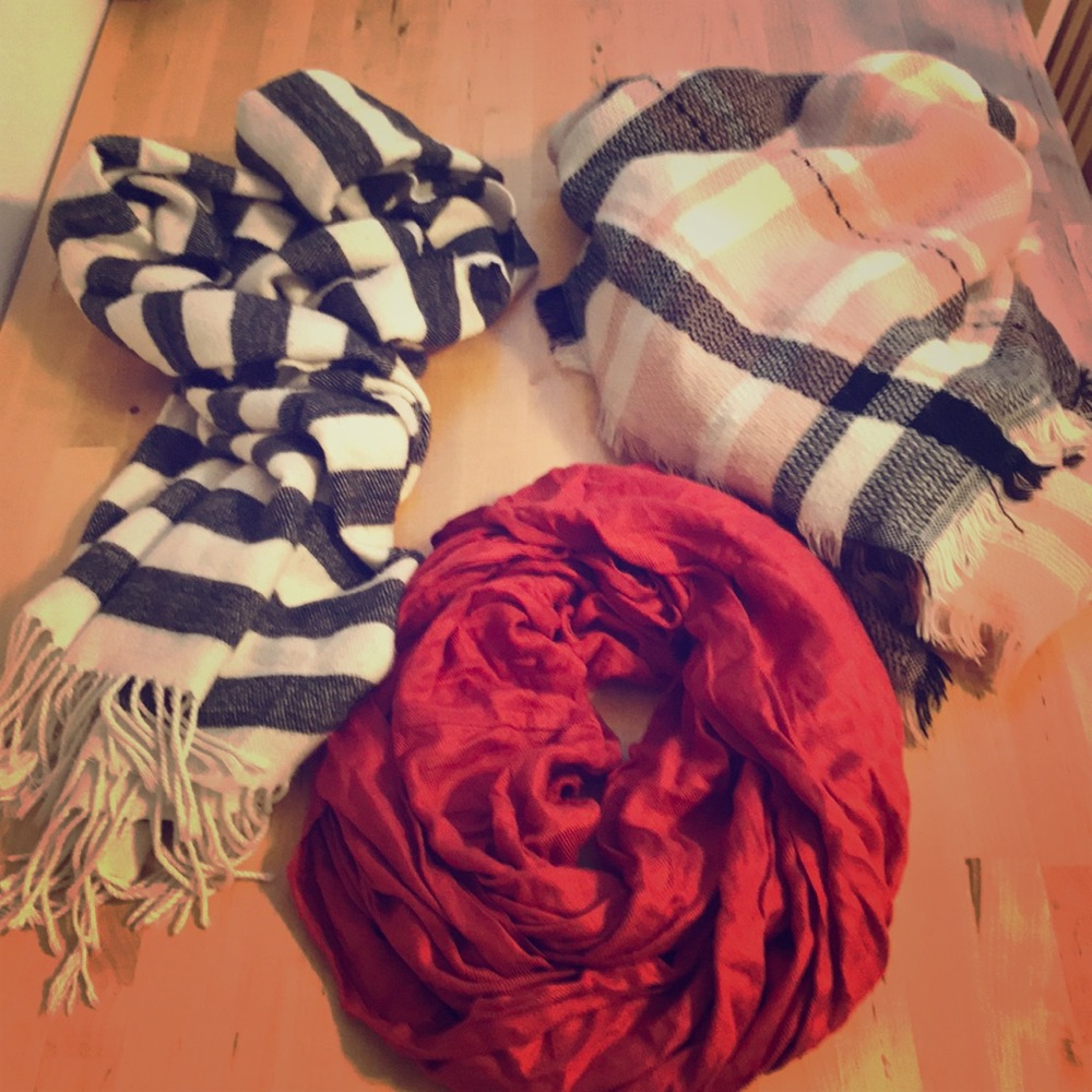 Three scarfs